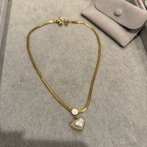 Elegant Gold Heart Pendant Necklace